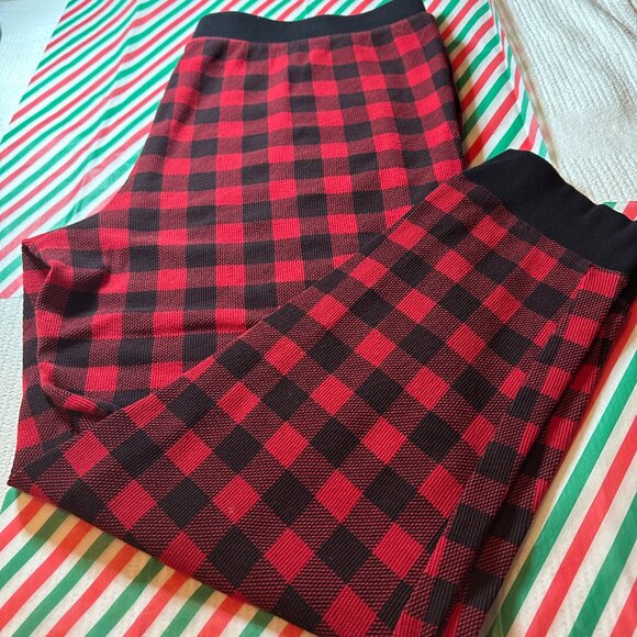 Women's Midnight Carole Hochman Red & Black 2 pc Pajama Set Size xl NWOT - Picture 5 of 7